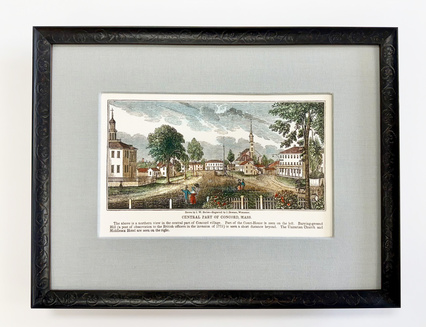 Framed drawing of Concord Center