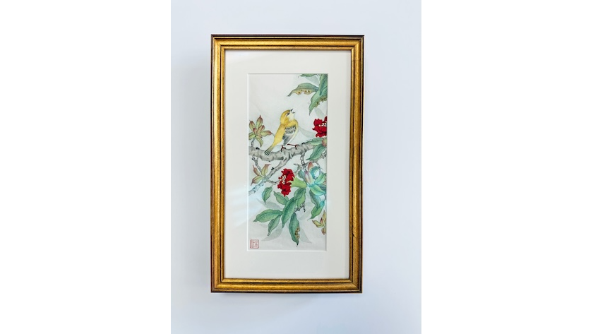 Yellow Bird on Branch